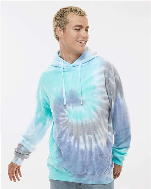 Colortone Unisex Tie-Dyed Cloud Fleece Hooded Sweatshirt 8600