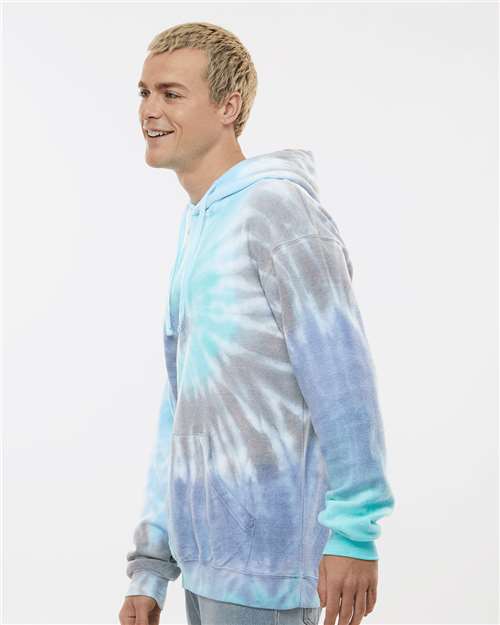 Colortone Unisex Tie-Dyed Cloud Fleece Hooded Sweatshirt 8600