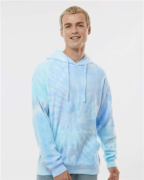 Colortone Unisex Tie-Dyed Cloud Fleece Hooded Sweatshirt 8600