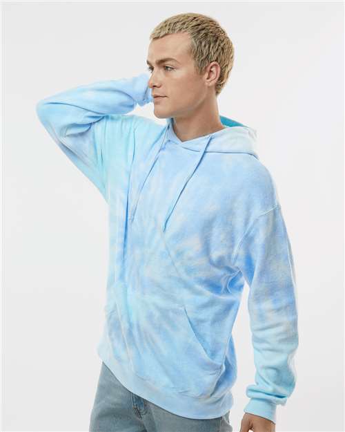 Colortone Unisex Tie-Dyed Cloud Fleece Hooded Sweatshirt 8600