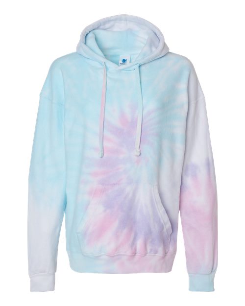 Colortone Unisex Tie-Dyed Cloud Fleece Hooded Sweatshirt 8600