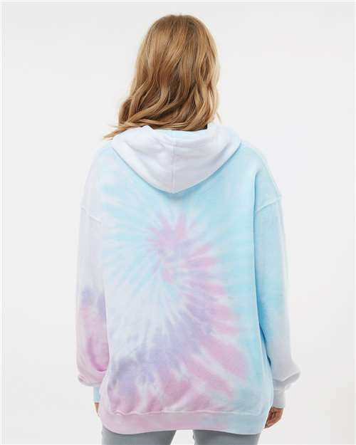 Colortone Unisex Tie-Dyed Cloud Fleece Hooded Sweatshirt 8600