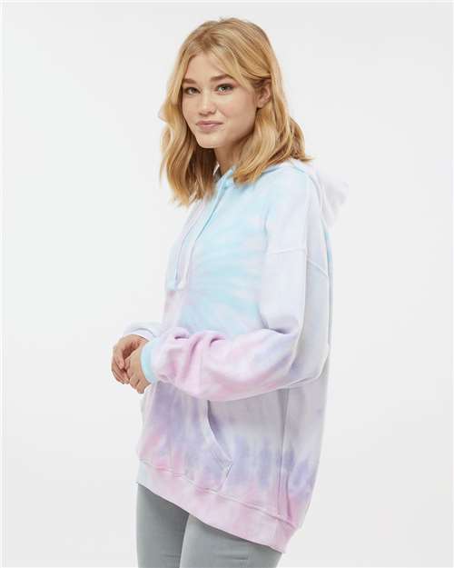 Colortone Unisex Tie-Dyed Cloud Fleece Hooded Sweatshirt 8600