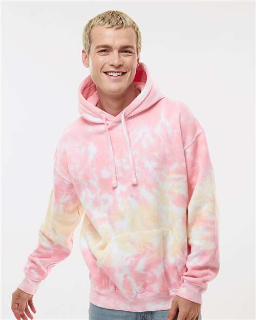 Colortone Unisex Tie-Dyed Hooded Sweatshirt 8777 - Funnel Cake