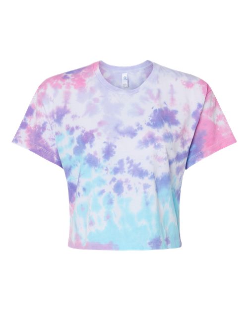 Colortone Women's Tie-Dyed Crop T-Shirt 1050