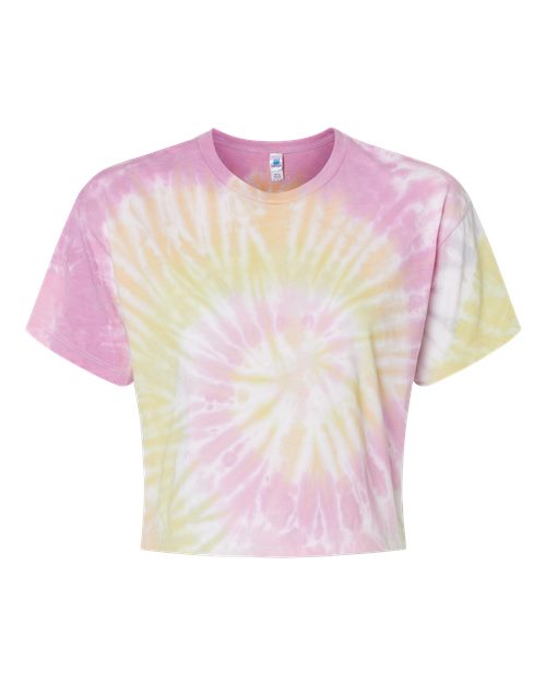 Colortone Women's Tie-Dyed Crop T-Shirt 1050