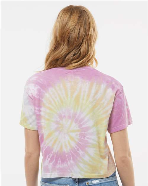 Colortone Women's Tie-Dyed Crop T-Shirt 1050