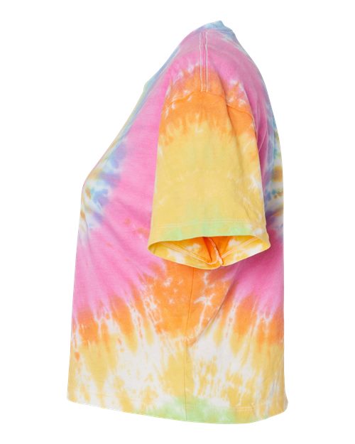 Colortone Women's Tie-Dyed Crop T-Shirt 1050