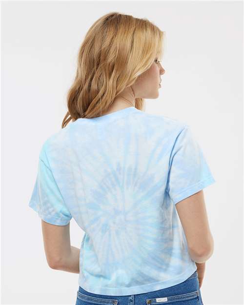 Colortone Women's Tie-Dyed Crop T-Shirt 1050