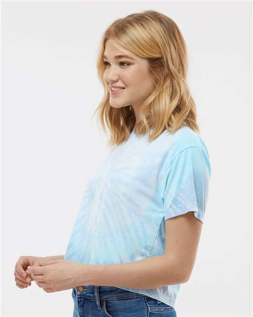 Colortone Women's Tie-Dyed Crop T-Shirt 1050