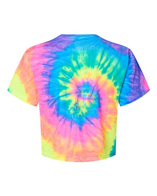 Colortone Women's Tie-Dyed Crop T-Shirt 1050