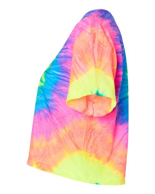 Colortone Women's Tie-Dyed Crop T-Shirt 1050