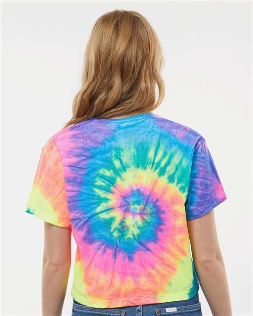 Colortone Women's Tie-Dyed Crop T-Shirt 1050