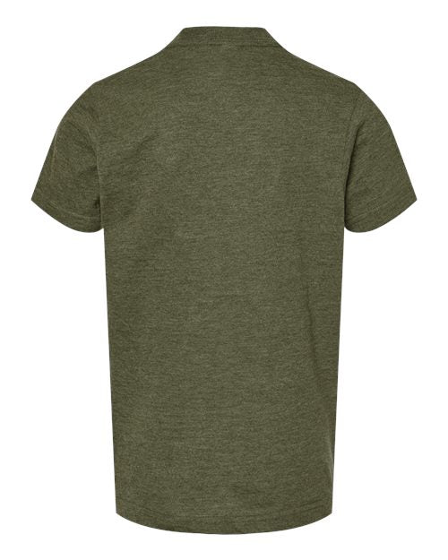 Tultex Youth Fine Jersey T-Shirt 235 - Heather Military Green