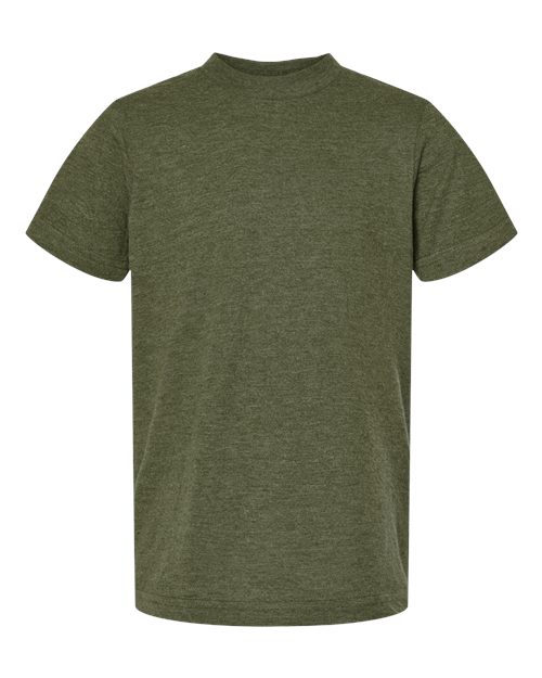 Tultex Youth Fine Jersey T-Shirt 235 - Heather Military Green