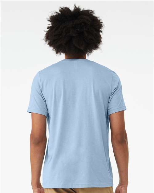 BELLA + CANVAS CVC Jersey Tee 3001CVC - Heather Baby Blue