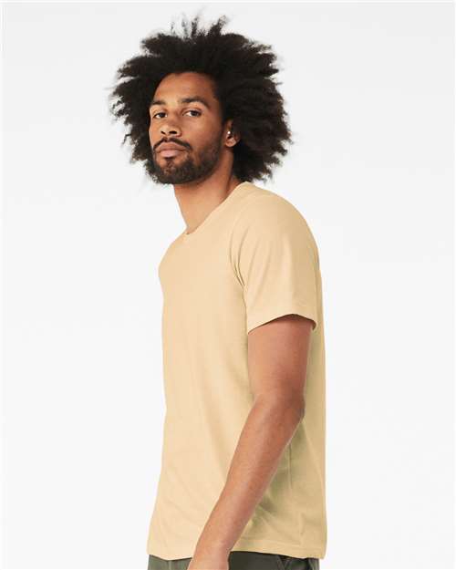 BELLA + CANVAS CVC Jersey Tee 3001CVC - Heather Soft Cream