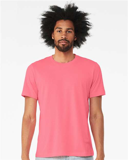 BELLA + CANVAS CVC Jersey Tee 3001CVC - Neon Pink