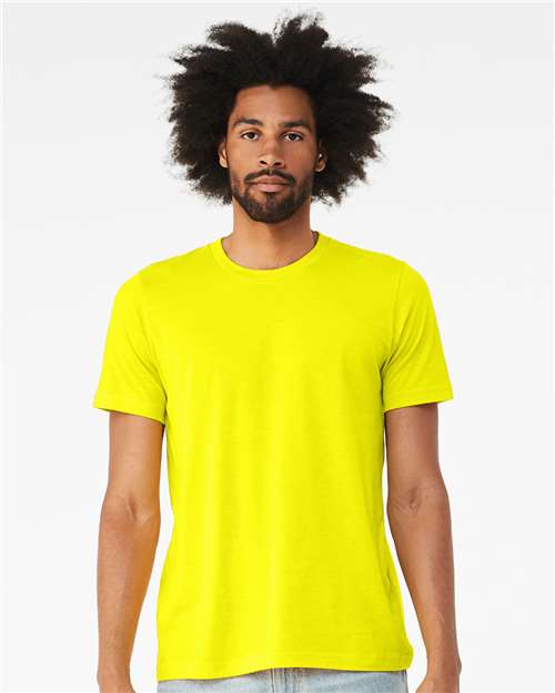 BELLA + CANVAS CVC Jersey Tee 3001CVC - Neon Yellow