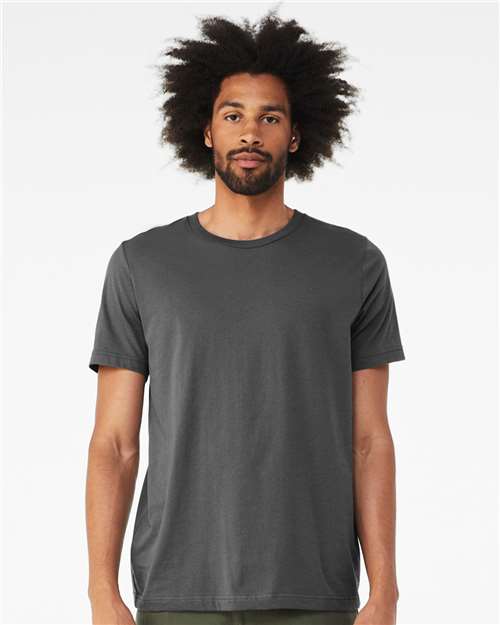 BELLA + CANVAS CVC Jersey Tee 3001CVC - Solid Asphalt Blend