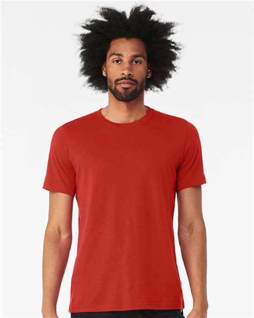 BELLA + CANVAS CVC Jersey Tee 3001CVC - Solid Red Blend