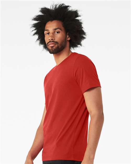 BELLA + CANVAS CVC Jersey Tee 3001CVC - Solid Red Blend