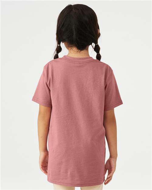 BELLA + CANVAS Youth Jersey Tee 3001Y - Mauve