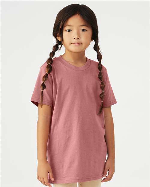 BELLA + CANVAS Youth Jersey Tee 3001Y - Mauve