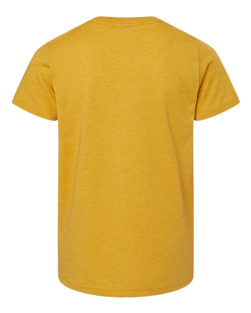 BELLA + CANVAS Youth CVC Jersey Tee 3001YCVC - Heather Mustard