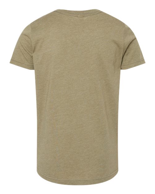 BELLA + CANVAS Youth CVC Jersey Tee 3001YCVC - Heather Olive