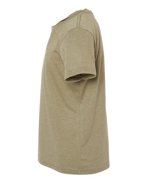 BELLA + CANVAS Youth CVC Jersey Tee 3001YCVC - Heather Olive