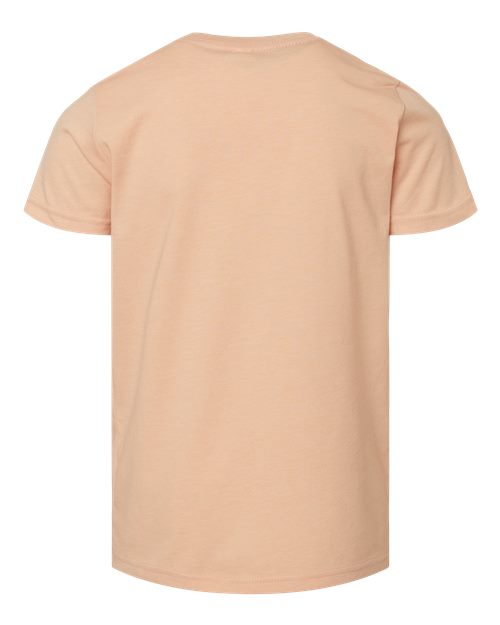 BELLA + CANVAS Youth CVC Jersey Tee 3001YCVC - Heather Peach
