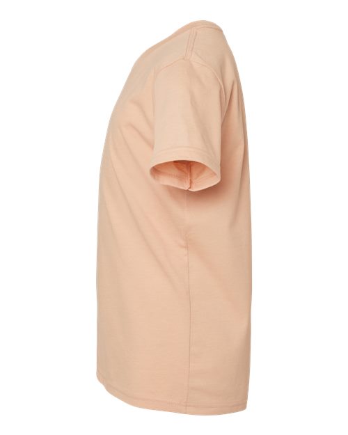 BELLA + CANVAS Youth CVC Jersey Tee 3001YCVC - Heather Peach