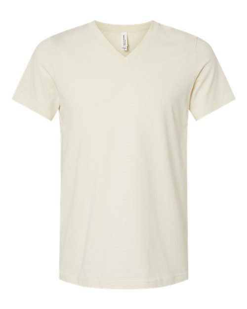 BELLA + CANVAS Unisex Jersey V-Neck Tee 3005 - Natural