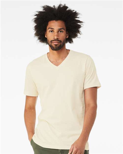 BELLA + CANVAS Unisex Jersey V-Neck Tee 3005 - Natural