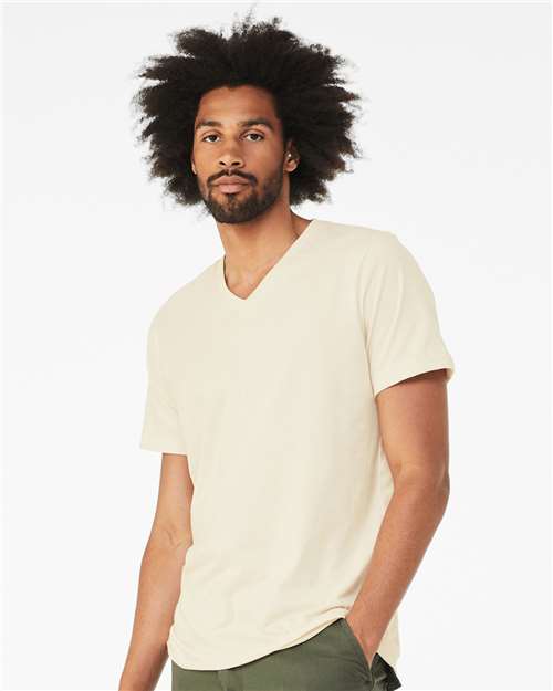 BELLA + CANVAS Unisex Jersey V-Neck Tee 3005 - Natural
