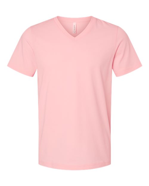 BELLA + CANVAS Unisex Jersey V-Neck Tee 3005 - Pink