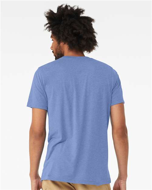 BELLA + CANVAS Triblend Tee 3413 - Solid Blue Triblend