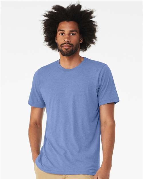 BELLA + CANVAS Triblend Tee 3413 - Solid Blue Triblend