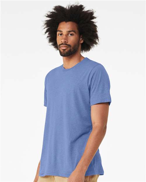 BELLA + CANVAS Triblend Tee 3413 - Solid Blue Triblend