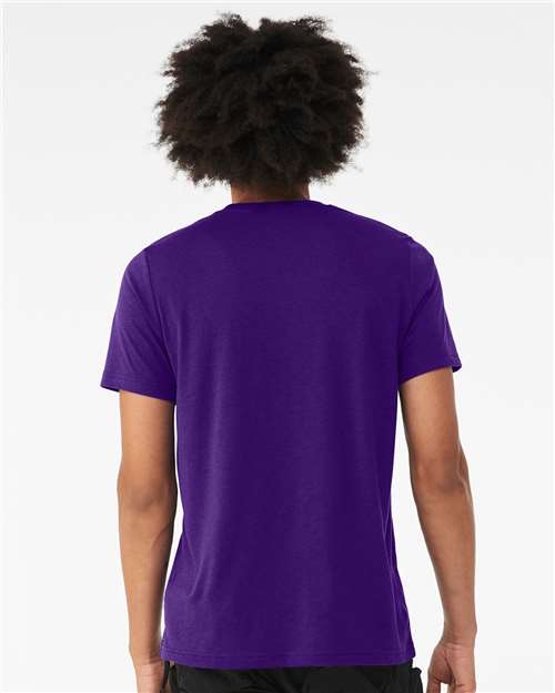 BELLA + CANVAS Triblend Tee 3413 - Solid Team Purple Triblend