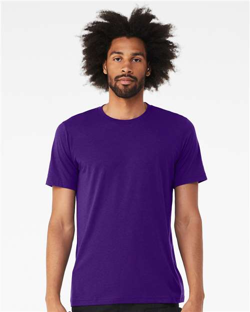 BELLA + CANVAS Triblend Tee 3413 - Solid Team Purple Triblend