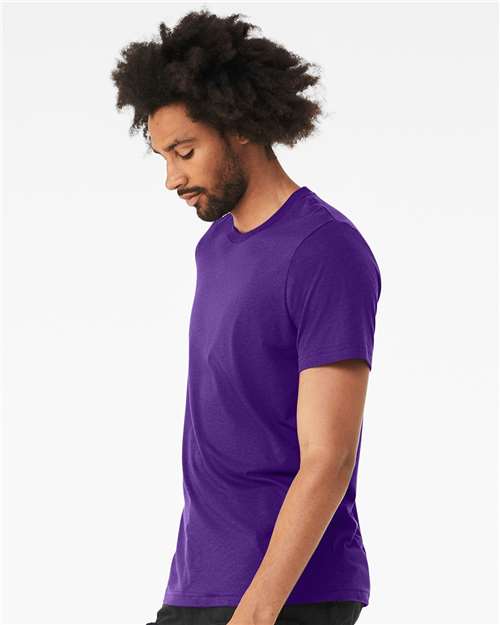 BELLA + CANVAS Triblend Tee 3413 - Solid Team Purple Triblend
