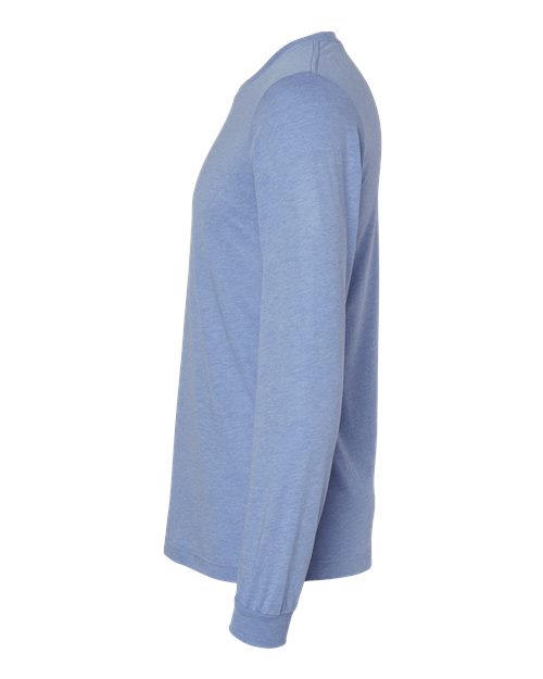 BELLA + CANVAS Unisex Triblend Long Sleeve Tee 3513 - Blue Triblend