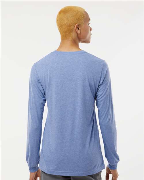 BELLA + CANVAS Unisex Triblend Long Sleeve Tee 3513 - Blue Triblend