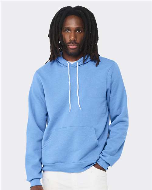 BELLA + CANVAS Unisex Sponge Fleece Hoodie Sweatshirt 3719 - Carolina Blue