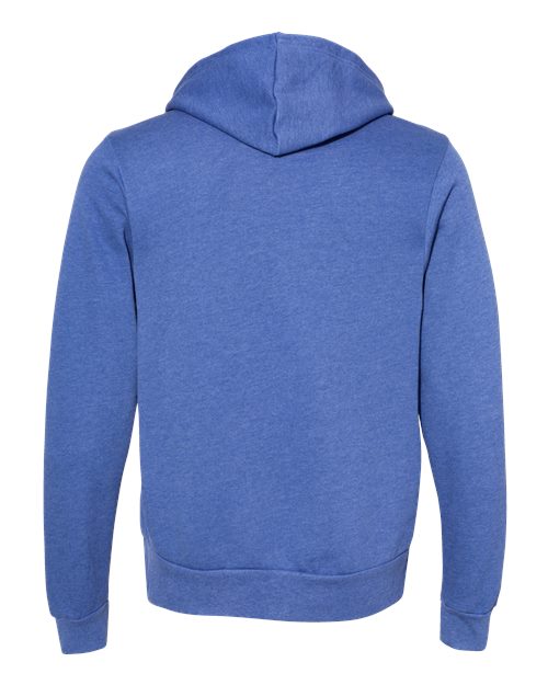 BELLA + CANVAS Unisex Sponge Fleece Hoodie Sweatshirt 3719 - Heather Columbia Blue