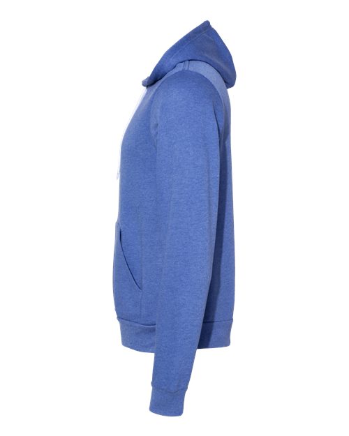 BELLA + CANVAS Unisex Sponge Fleece Hoodie Sweatshirt 3719 - Heather Columbia Blue