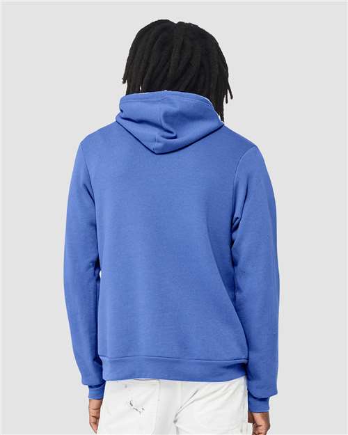 BELLA + CANVAS Unisex Sponge Fleece Hoodie Sweatshirt 3719 - Heather Columbia Blue