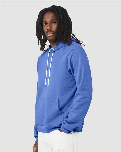 BELLA + CANVAS Unisex Sponge Fleece Hoodie Sweatshirt 3719 - Heather Columbia Blue